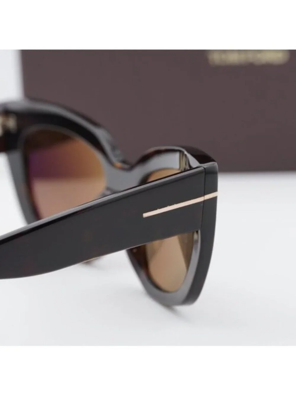 Tom Ford Athena FT1190 52H Cat Eye Sunglasses - Havana\Brown Polarized
